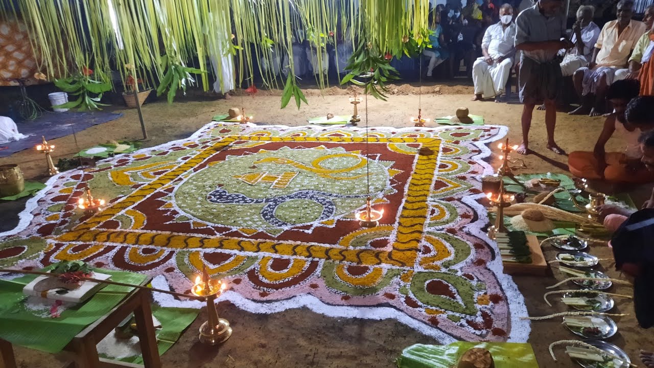 കളമെഴുത്തും പുള്ളുവൻ പാട്ടും | KERALA village traditional ceremony  #kerala #village #palakkad