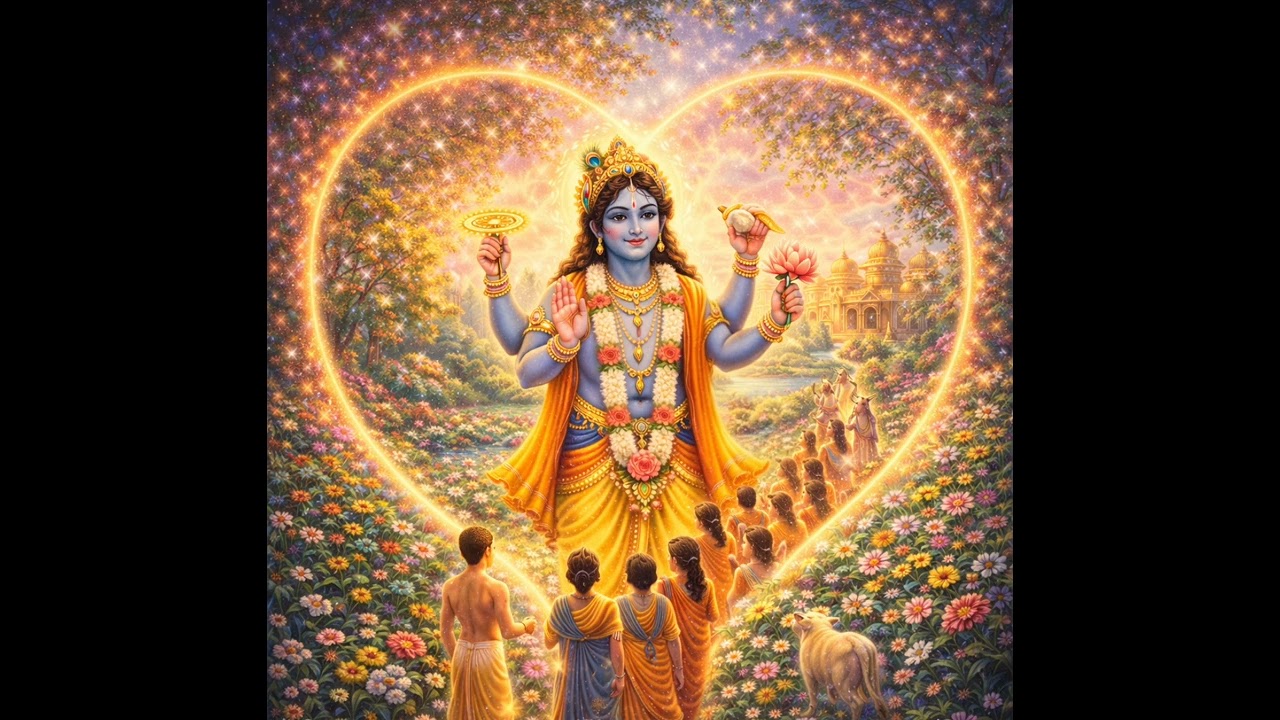 हृदय के वृंदावन से आत्मा की वैकुण्ठ तकFrom the Heart’s Vrindavan to the Soul’s Vaikuntha