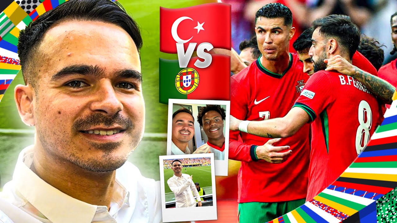 DIREKT AM RASEN + SPEED GETROFFEN !! 😱🔥 TÜRKEI vs PORTUGAL - EM 2024 Stadionvlog