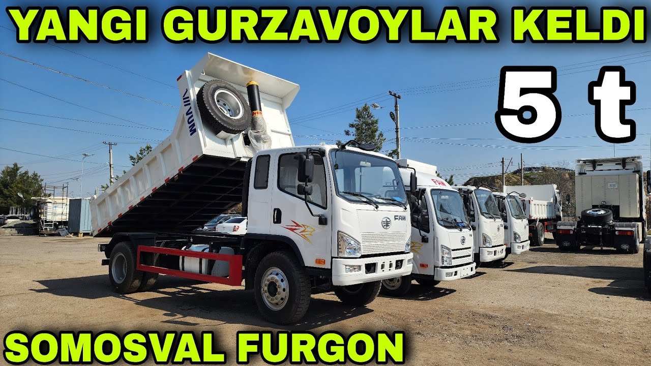 17 OKTABR XORAZIMDA GURZAVOY AVTOSALON OCHILDI ENDI FAW SOMOSVAL TENTLI FURGON XARIT QILING 