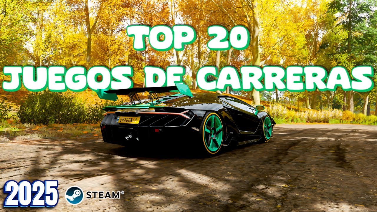 TOP 20 juegos de CARRERAS en STEAM