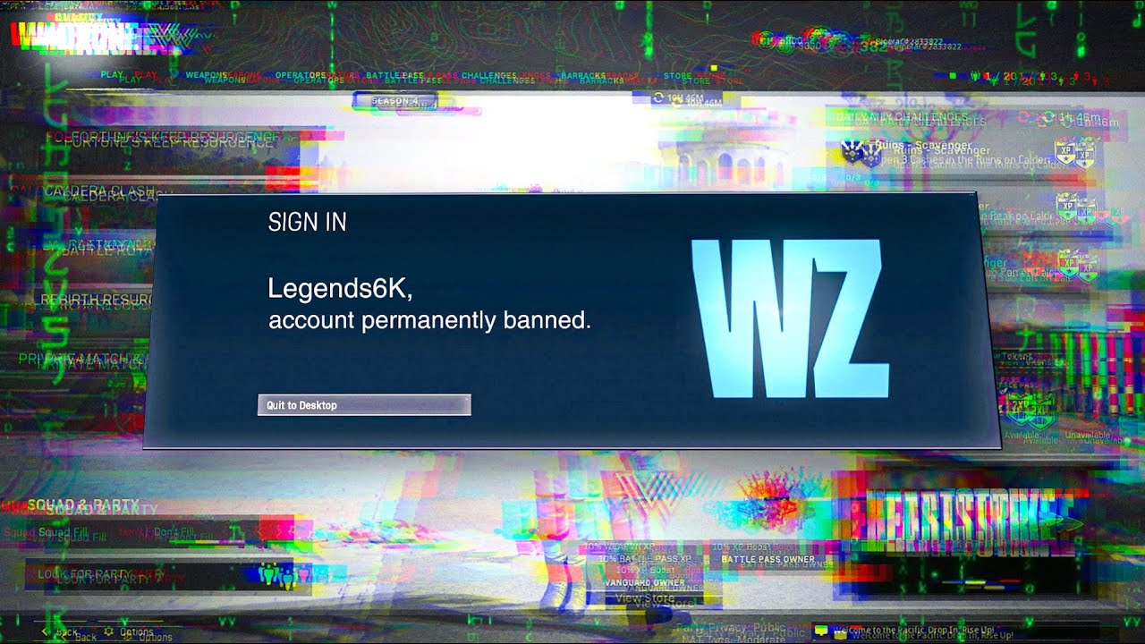 I got BANNED from Warzone.. 😨