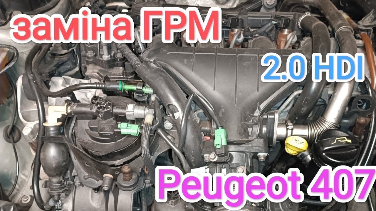 Peugeot 407 2.0 HDI заміна ГРМ 