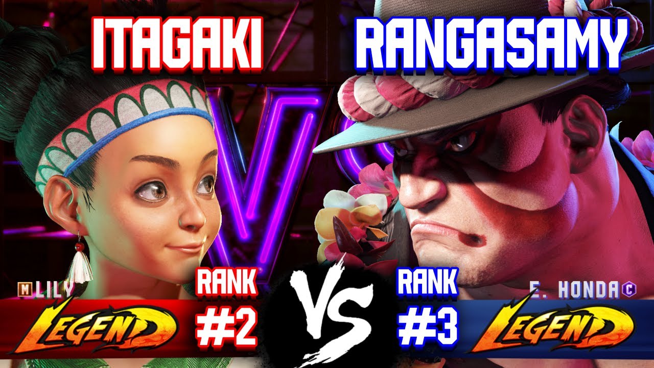 SF6 ▰ ITAGAKI (#2 Lily) vs RANGASAMY (#3 E.Honda) ▰ High Level Gameplay