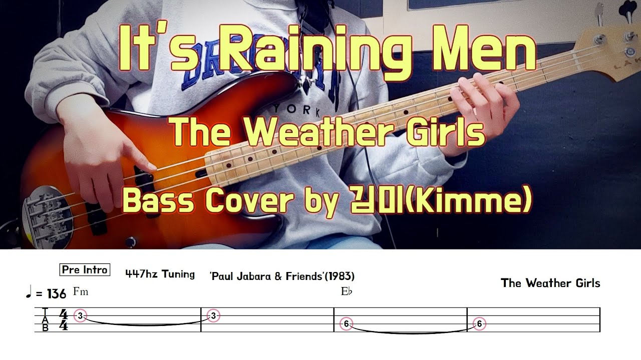 It's Raining Men_The Weather Girls Bass Cover