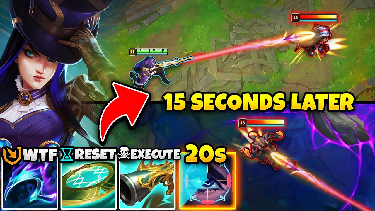 This Sniper Caitlyn build gives you unlimited ults (ONE SHOT EVERY 20 SECONDS)
