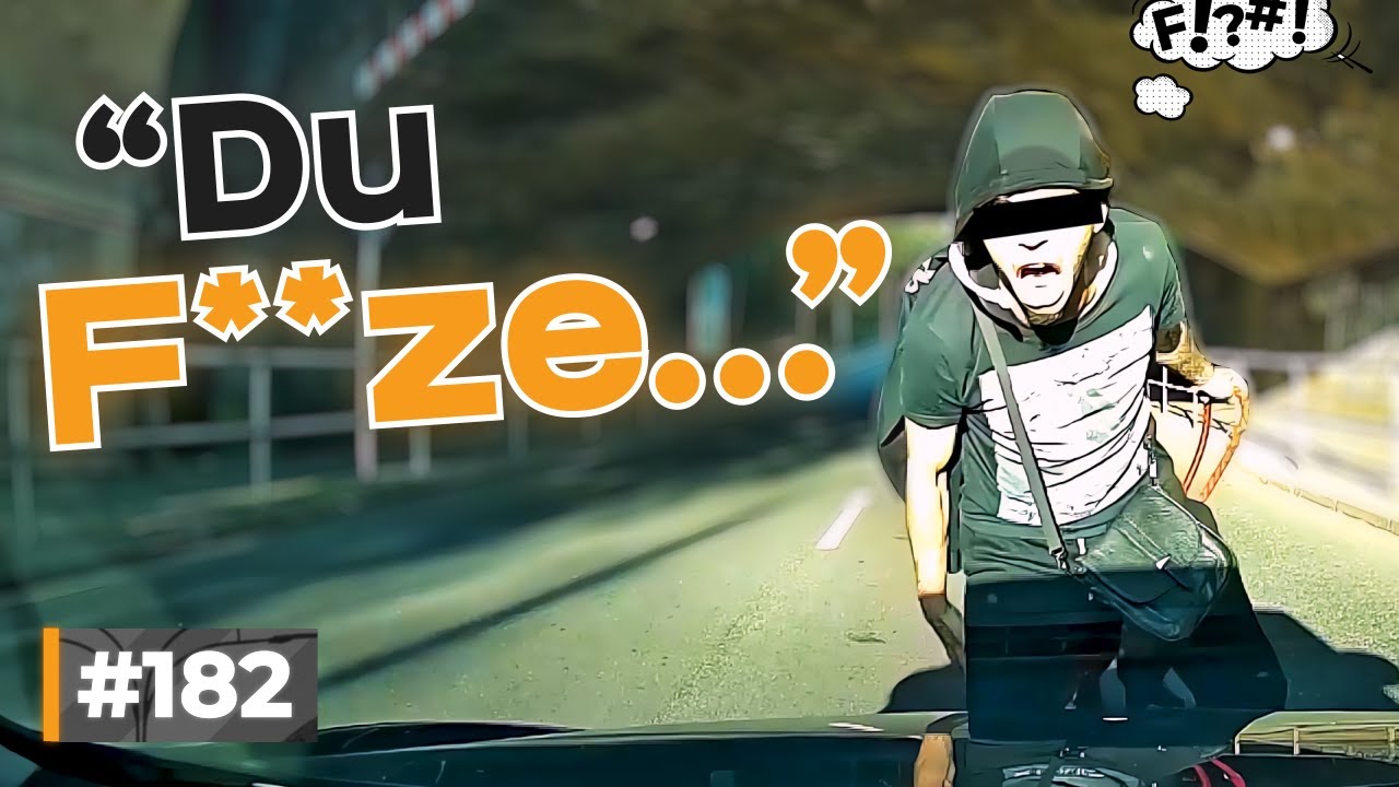 Vollbremsung bei 260 km/h, Unfall nach Road-Rage und Beleidigungen! | #GERMAN #DASHCAM | #182