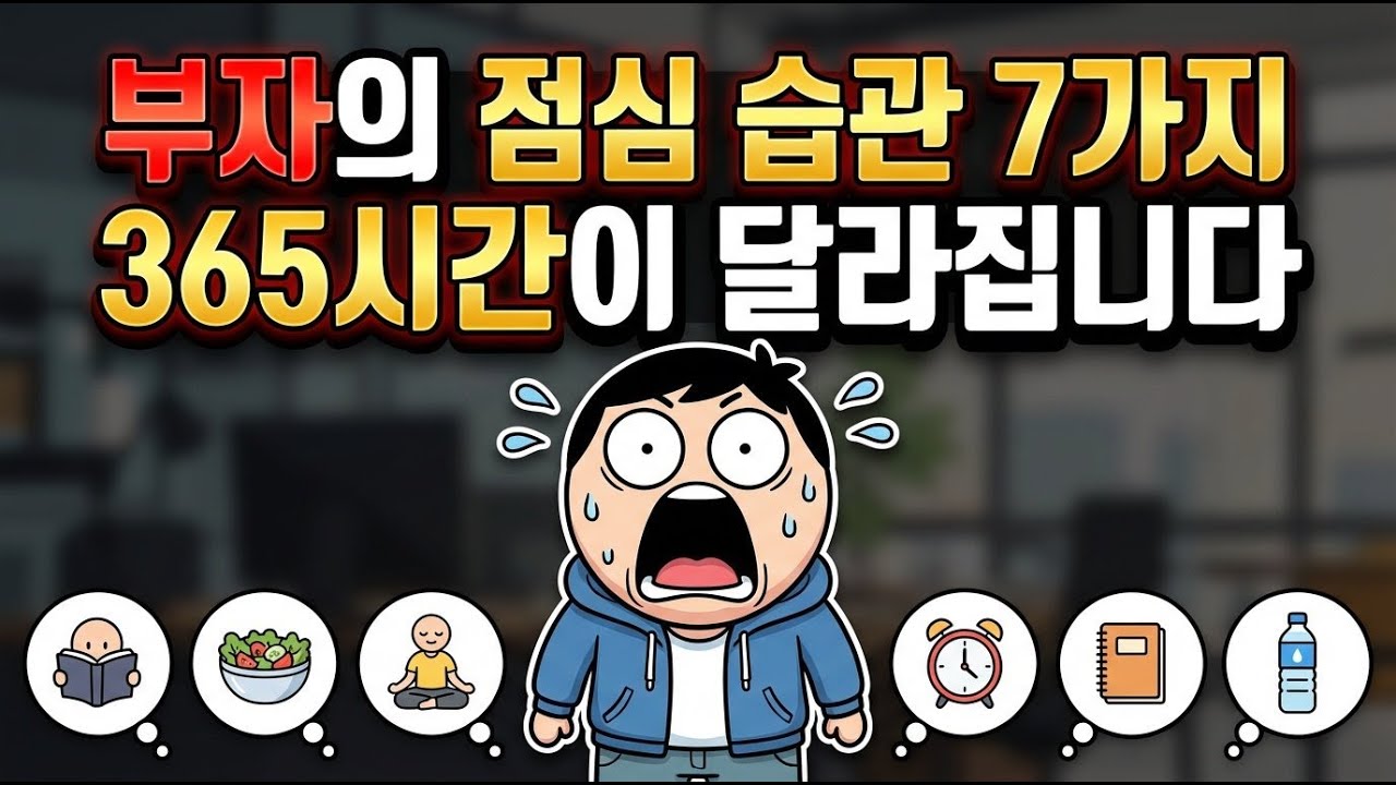 부자들의 7가지 점심 습관으로 365시간 인생 역전하기 | 점심시간 1시간의 기적