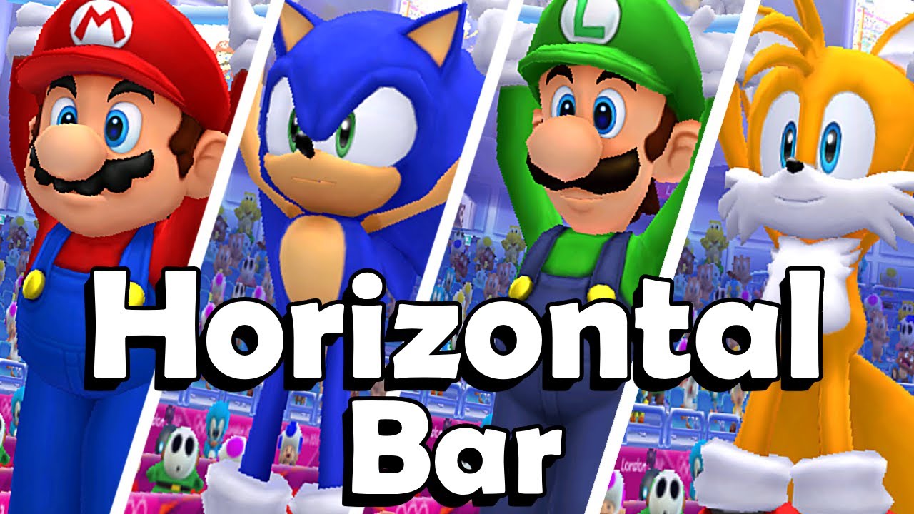Mario & Sonic at the London 2012 Olympic Games [3DS] - Horizontal Bar (All Characters)