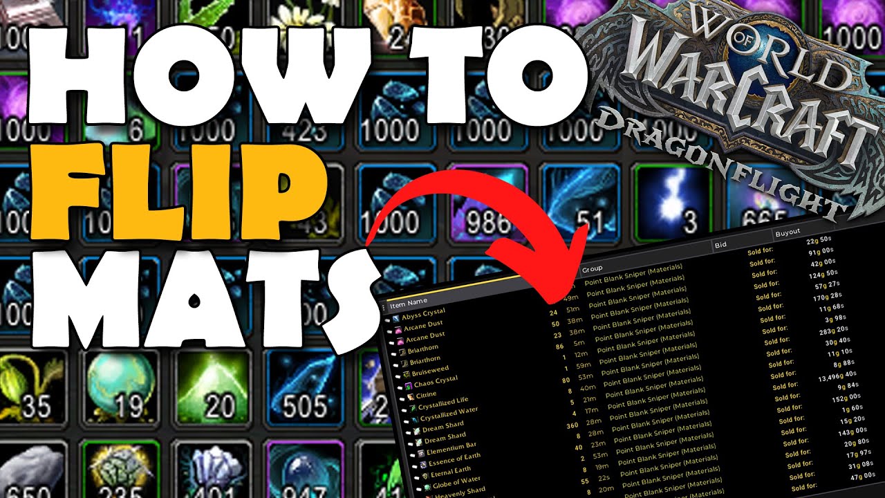 Make Millions Flipping Materials in World of Warcraft (Flipping Guide)