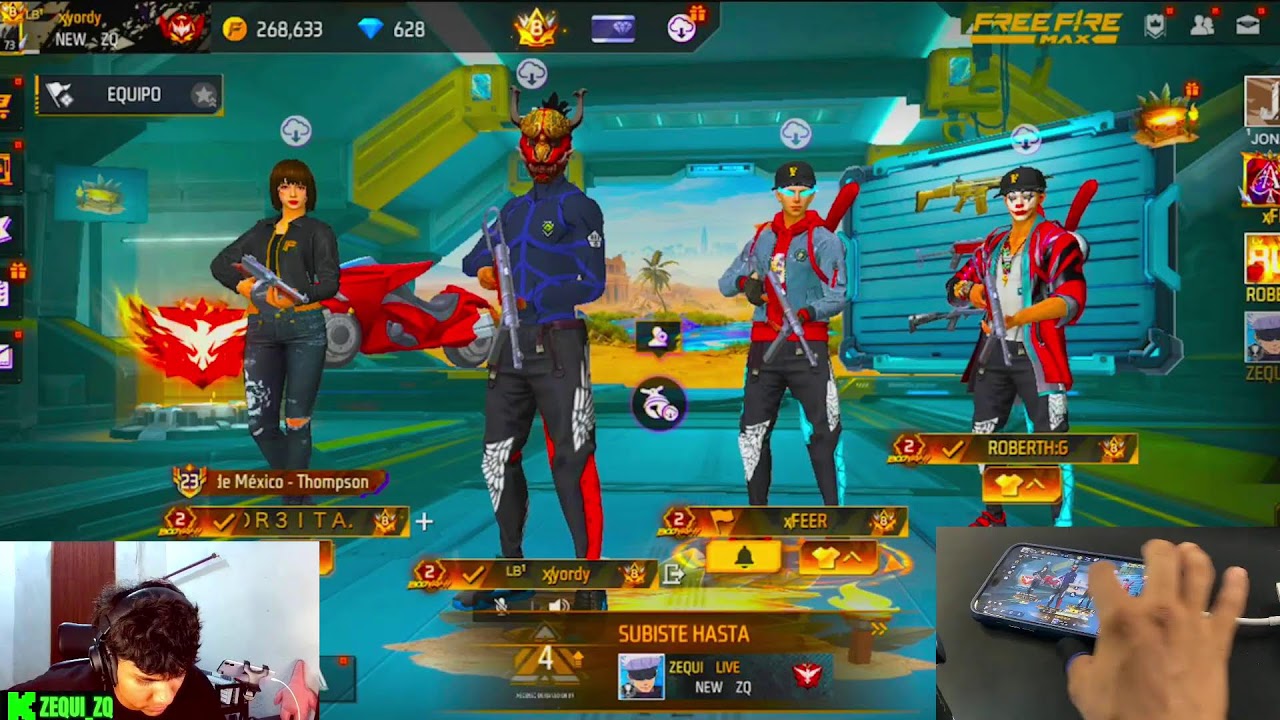 USANDO IPHONE 15 PRO MAX A 4 DEDOS BR CLASIFICATORIA! FREEIFIRE