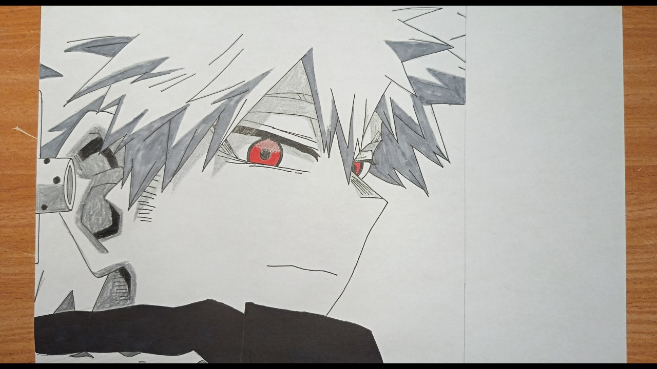 How to draw Katsuki Bakugou from anime My Hero Academia #anime