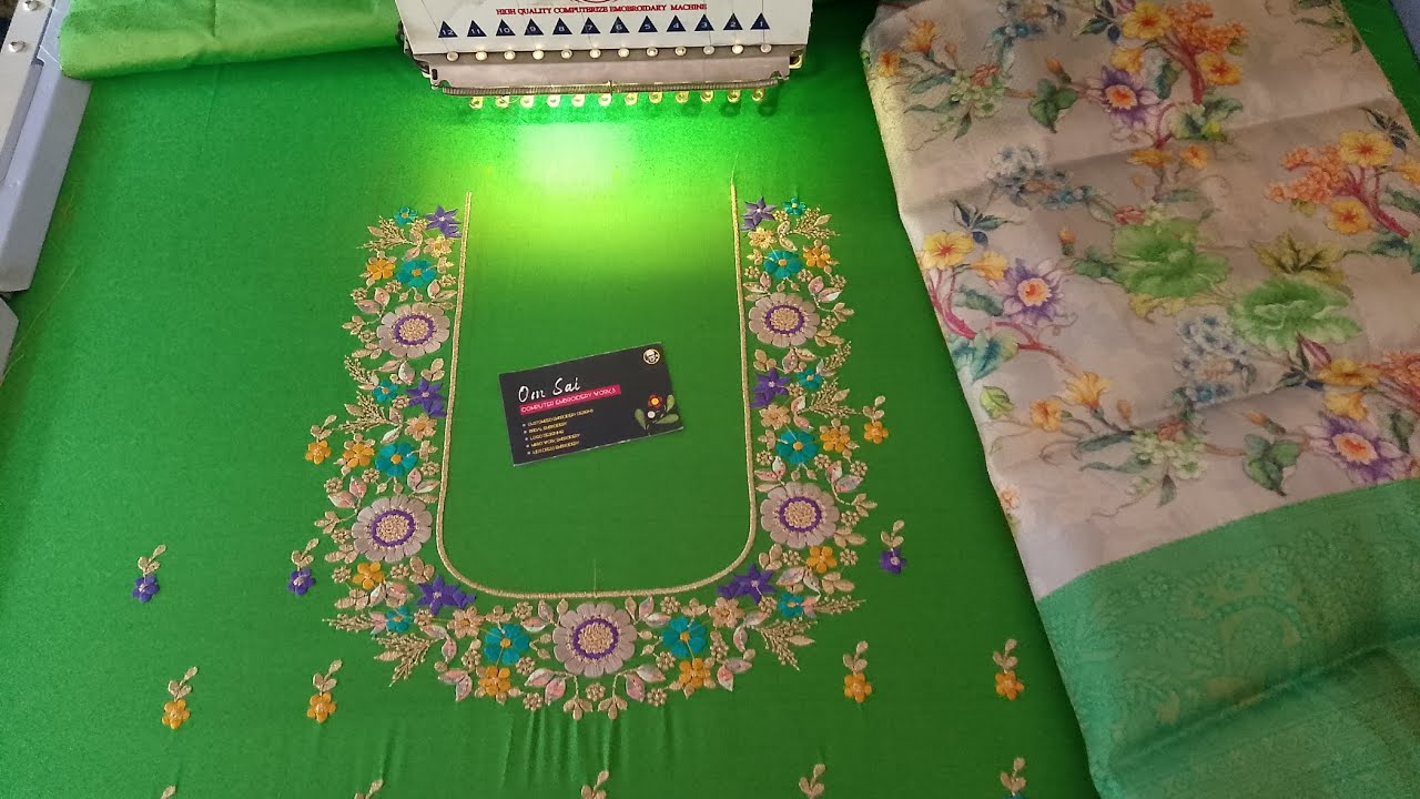 #Most liked #Computer Embroidery #Blouse Designs🧵#computerembroidery 
