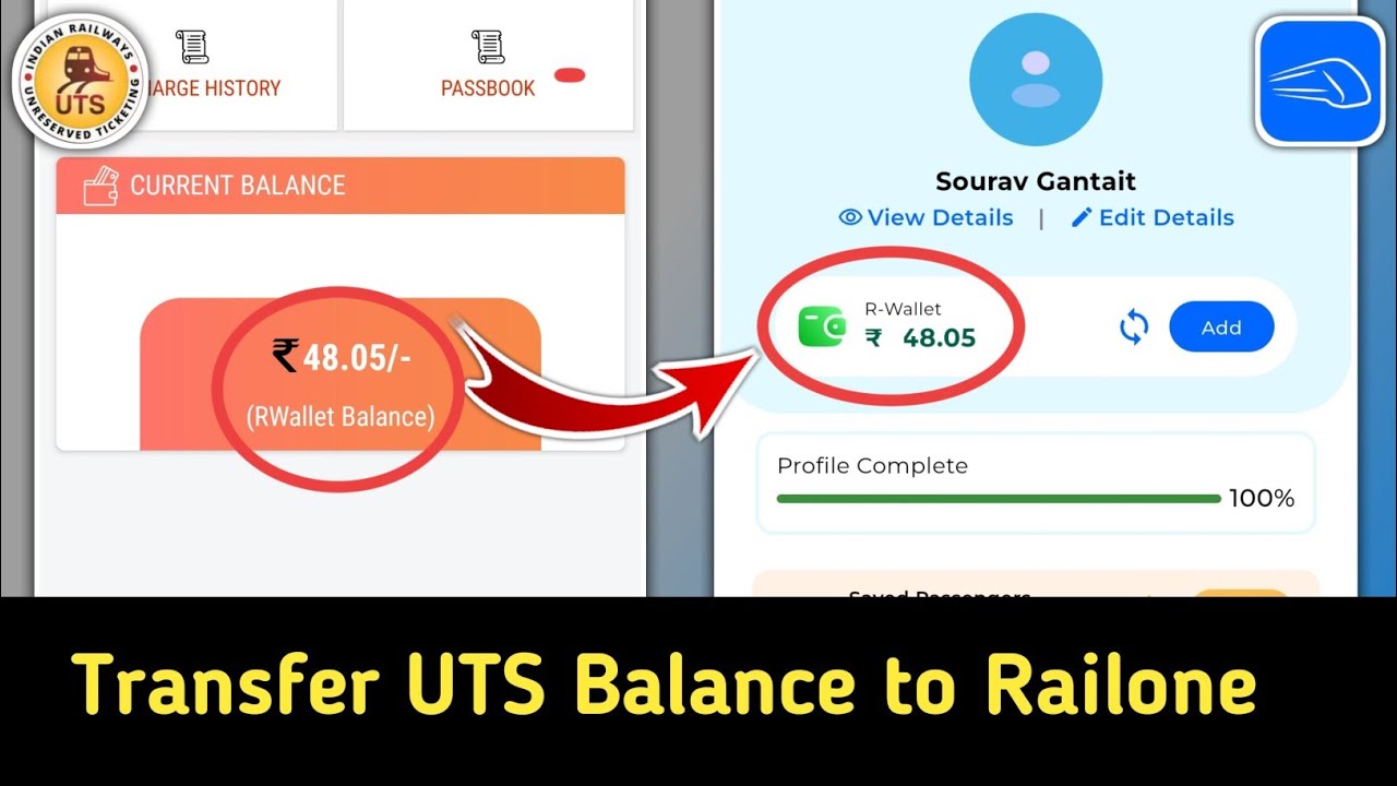 How to Transfer UTS RWallet Balance to Railone RWallet | Transfer UTS Balance to Railone 2026