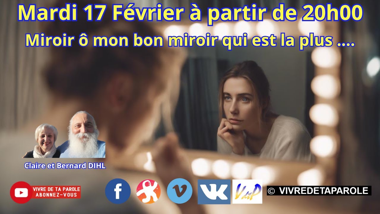 MIROIR Ô MON BON MIROIR QUI EST....