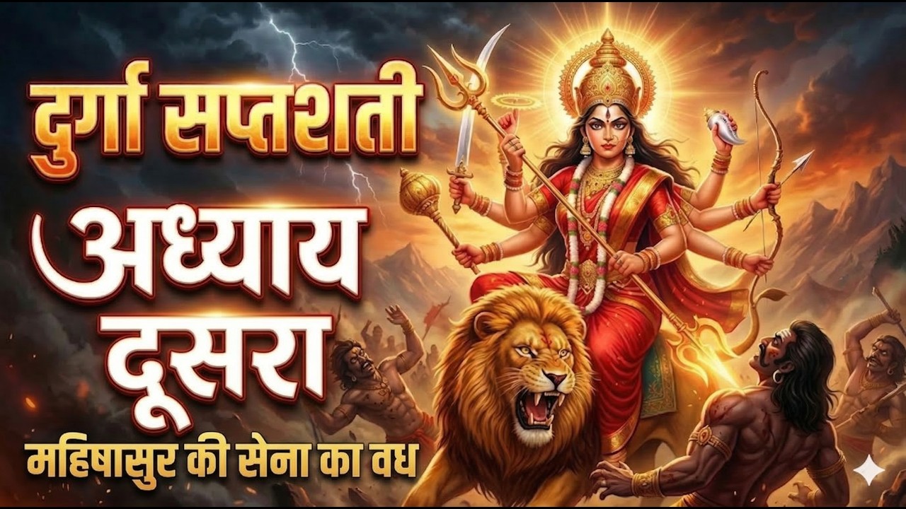 महिषासुर की सेना का वध  | Durga Saptashati Chapter 2 | Navratri Special Powerful Path