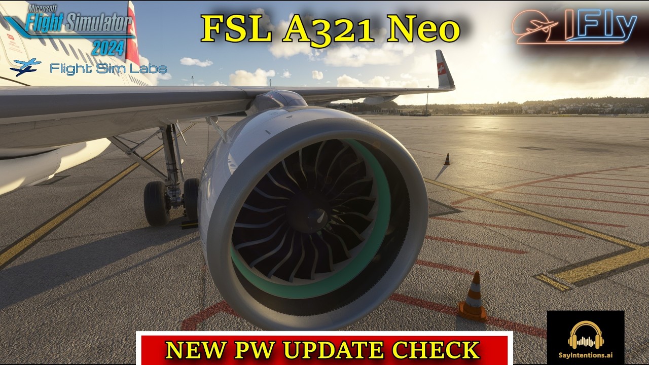 MSFS24 | FSLABS A321NEO | NEW PW NEO UPDATE | #msfs2024 #fslabs  #sayintentions