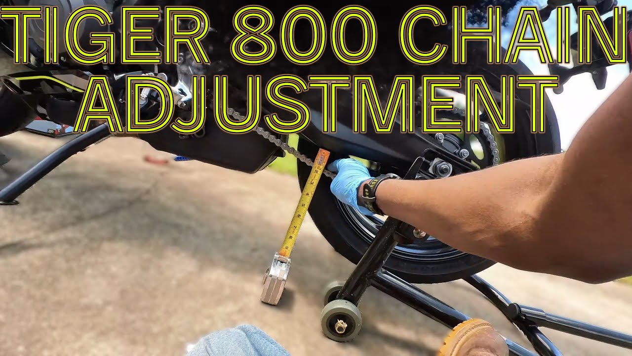 Triumph Tiger Sport 800 Chain Adjustment
