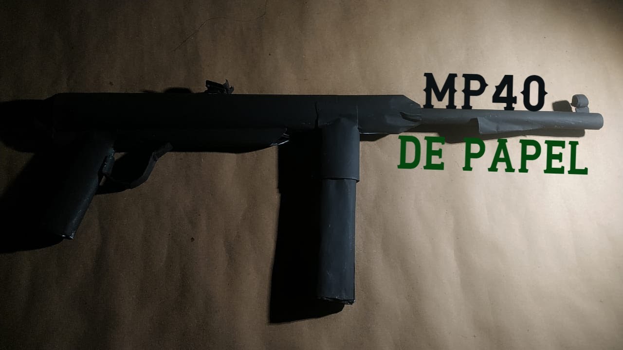 Como hacer una mp40 (sub fusil) de papel