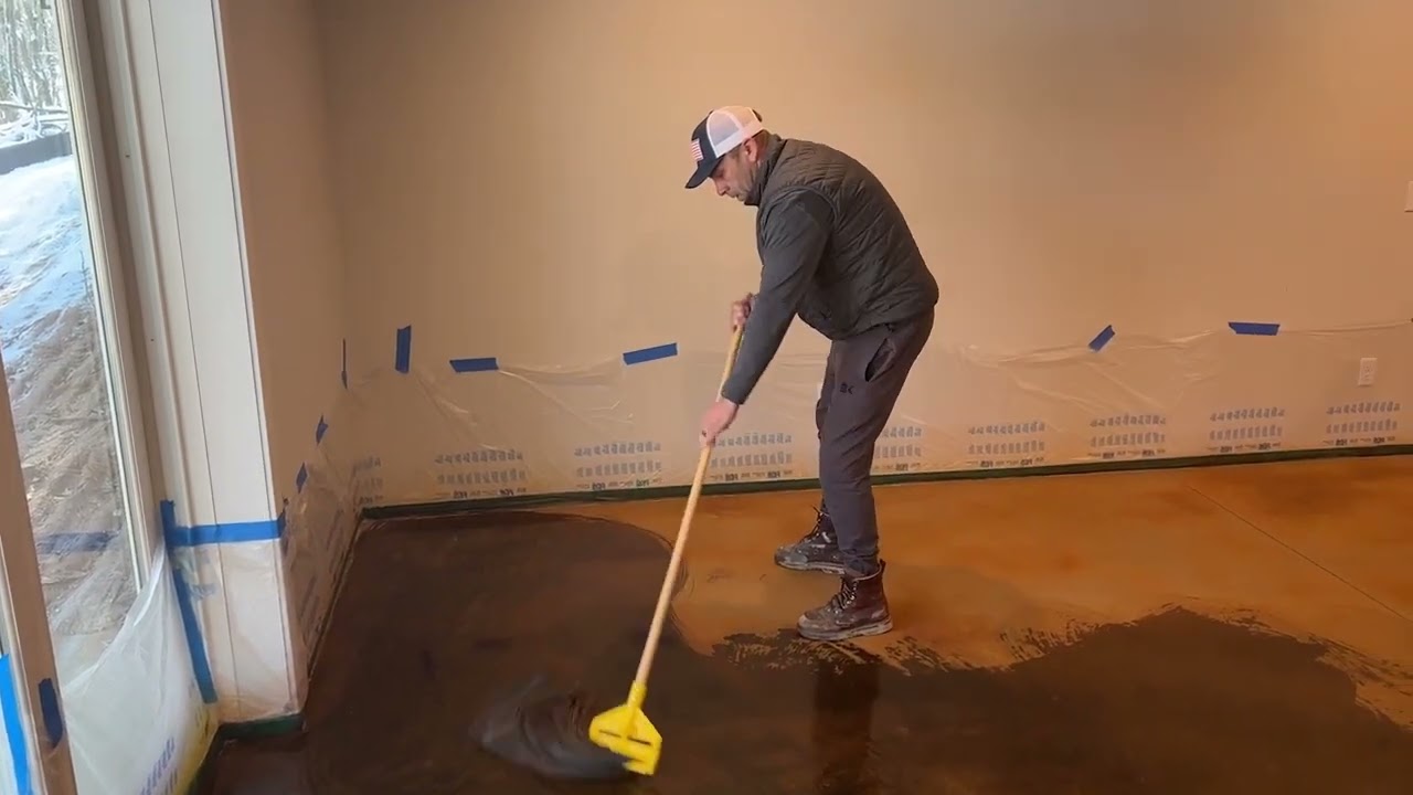 Intro to VIVID Acid Stain // An Easy and Elegant Flooring Solution