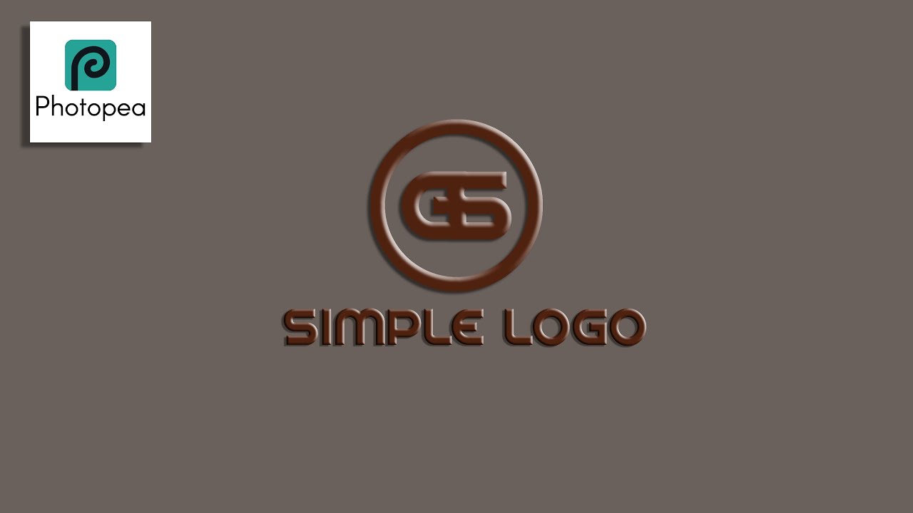 Simple Logo with Photopea || Tutorial Photopea Logo Part 8