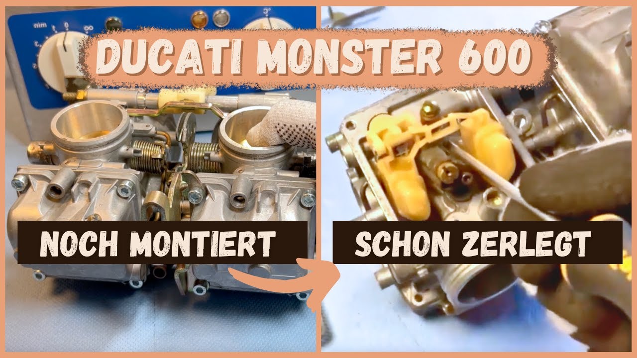Vergaser Ducati Monster 600 Bj. 94-00 zerlegen, Schritt für Schritt Anleitung vom Vergaseronkel