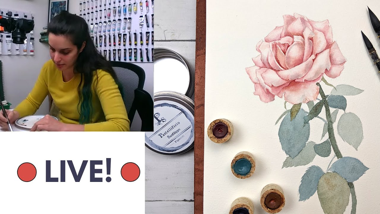 🔴 DIRETTA! 🔴 Illustrazione botanica e acquerelli artigianali ✏️🖌🎨