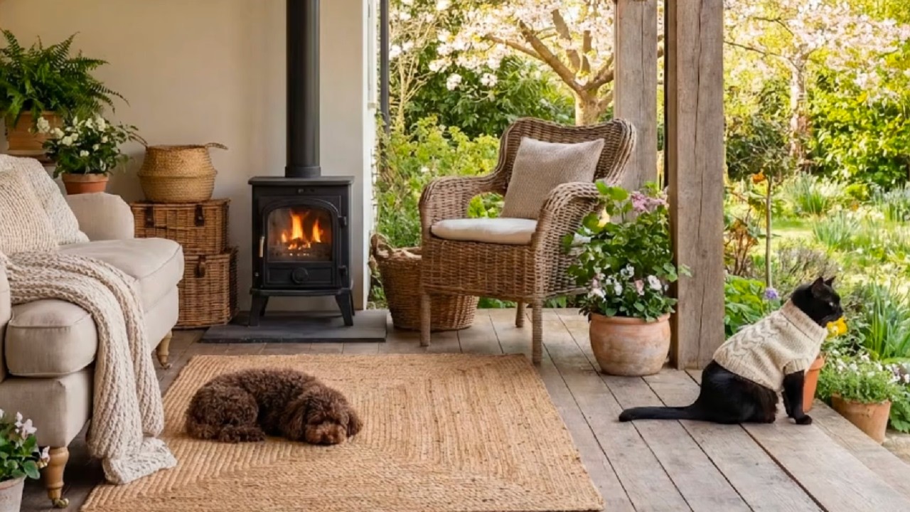 🔥 Уютный камин 4K (12 ЧАСОВ) | Успокаивающая музыка для собак, кошек и вас | Снятие стресса