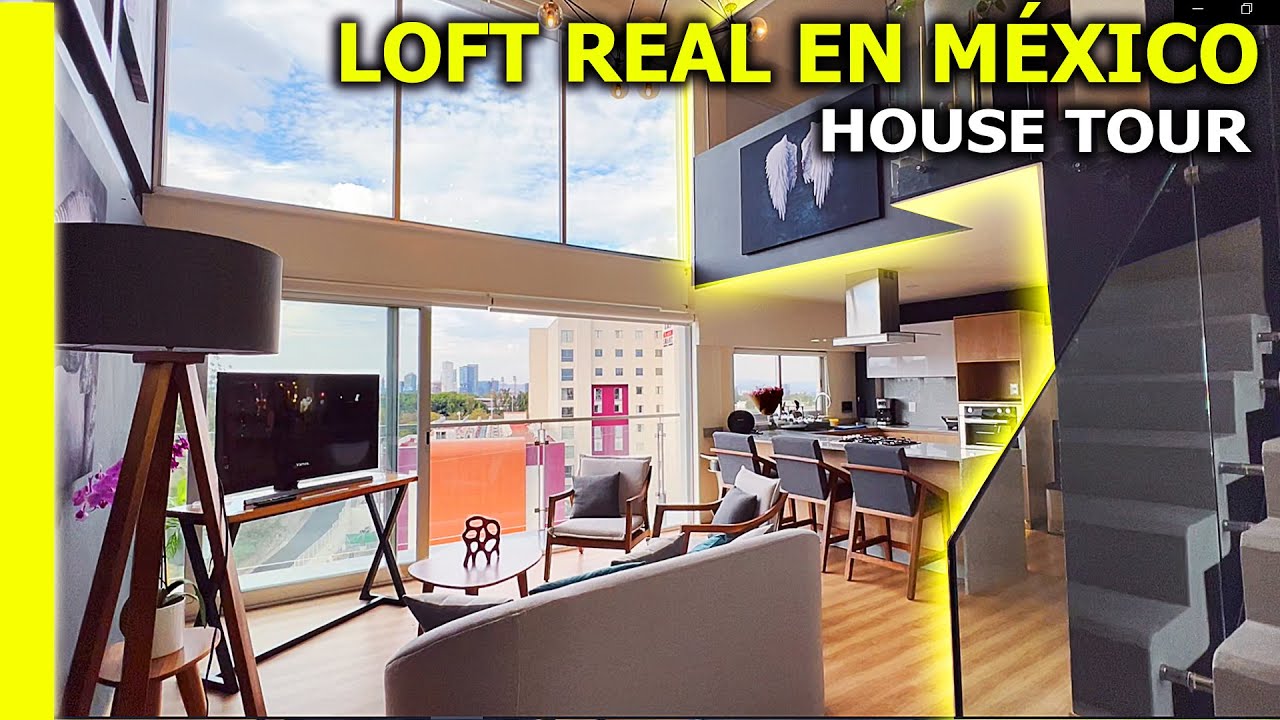 Así es un LOFT REAL en MEXICO 70M2