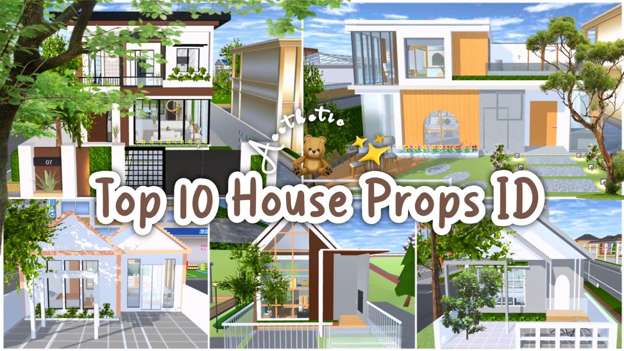 Top 10 House Props ID Aesthetic ✨🥀||Sakura School Simulator||