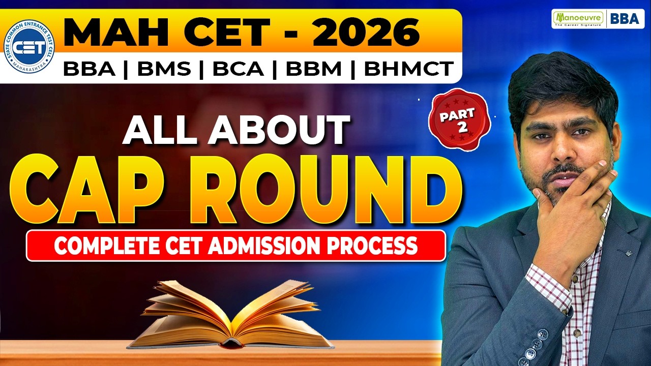 MAH CET 2026 - BBA/BBM/BMS/BCA/BHMCT CAP Round Complete Step By Step Admission Process #part2