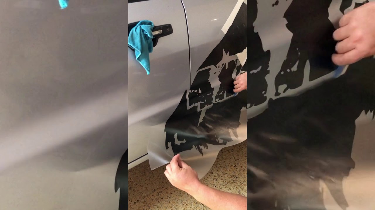 Rotulación coches 4x4. Como colocar un coche rayado con vinilo de corte @bcnstick