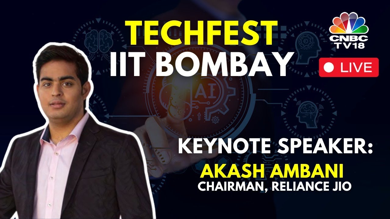 LIVE | Reliance Jio Chairman Akash Ambani At The IIT Bombay Techfest | N18L | CNBC TV18