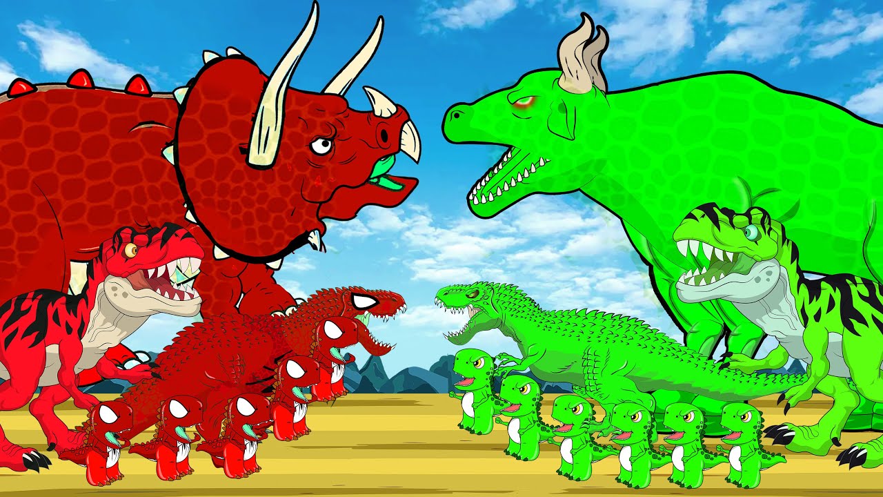 Tiny T-Rex’s Dino Land Journey vs Animal: Will He Survive Among the Giants? Mother Trex Rescue!