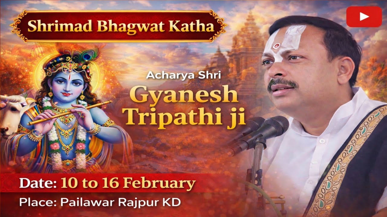 DAY- 1 🔴 Shrimad Bhagwat Katha | Pujya Shri  Gyanesh Tripathi ji || Pailawar Rajpur KD #Sanatan_tv