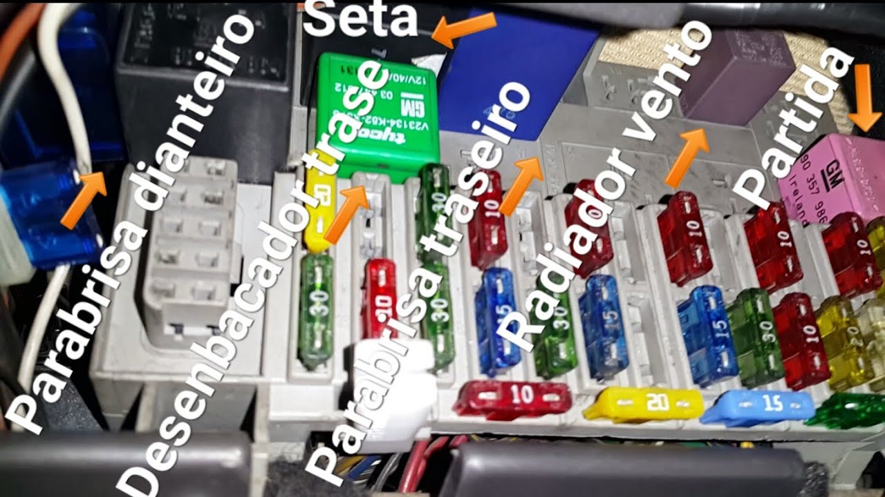 Todas as funções do relé do corsa