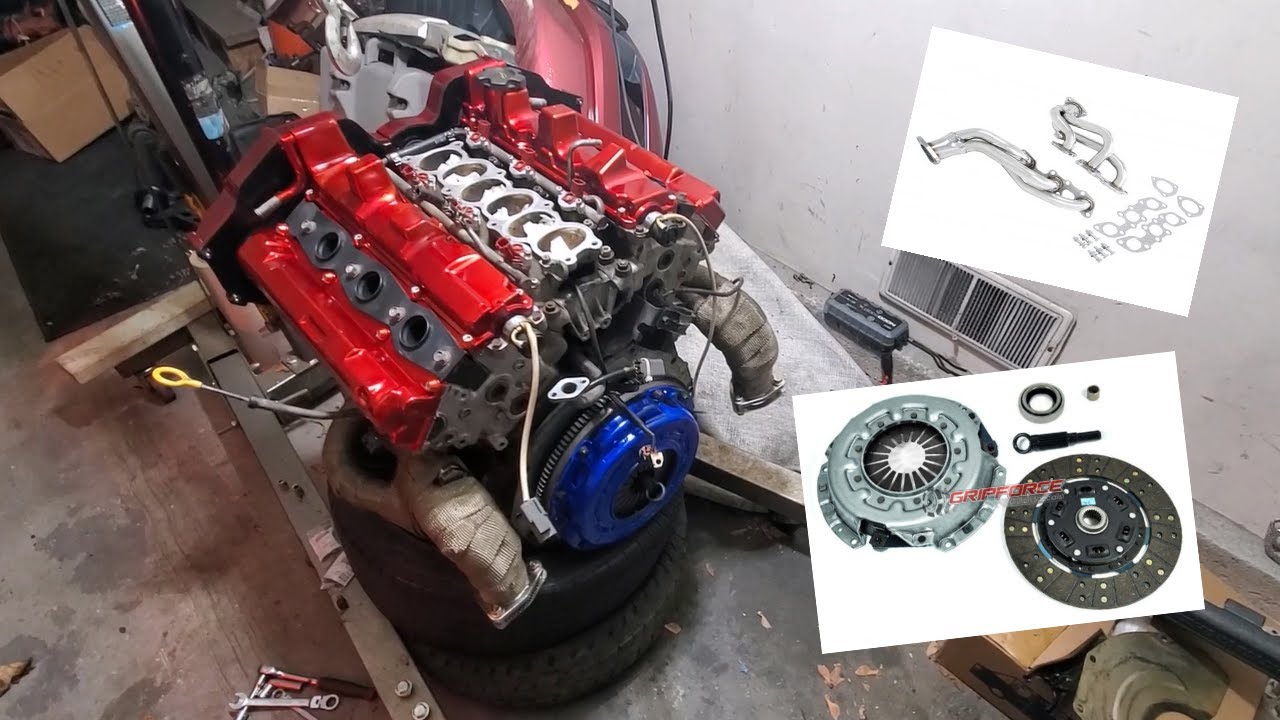 Установка заднего главного сальника Nissan 300zx, коллекторов и сцепления (Эпизод 6)
