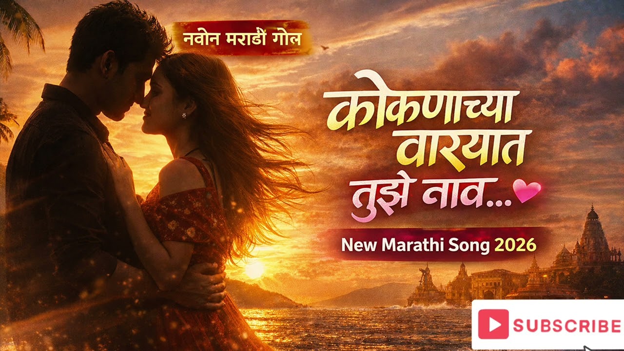 कोकणच्या वाऱ्यात तुझं नाव ❤️ | Marathi Romantic Song 2026 | Pune Nashik Kolhapur Love Song I कोंकण 