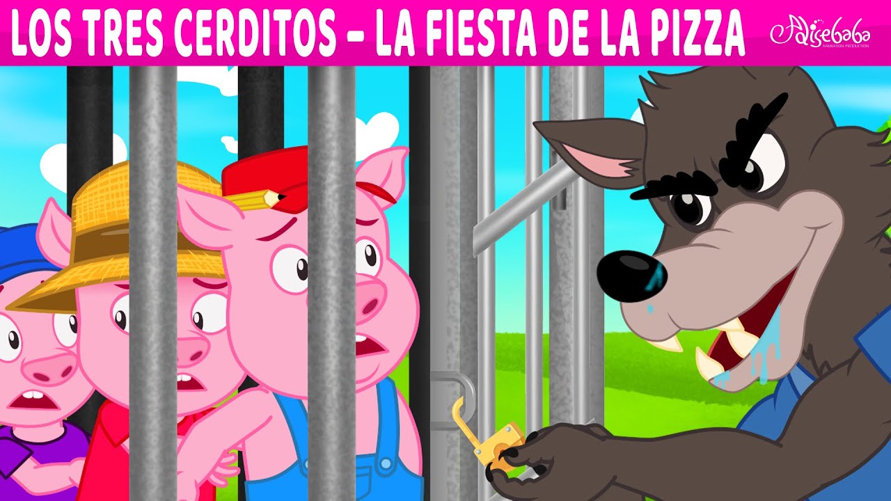 Los Tres Cerditos - La Fiesta de la Pizza + El Lobo | Cuentos infantiles para dormir en Español