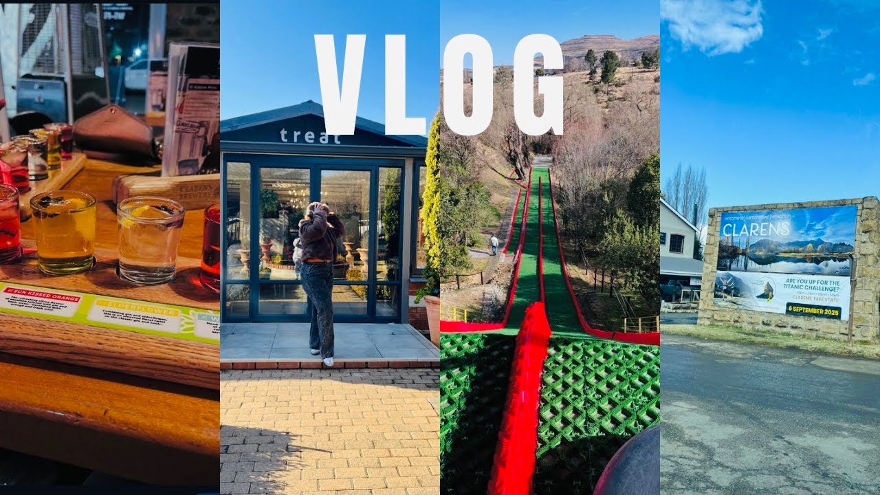 Lesotho Travel Vlog Part1: Snowstorm Scare, Clarens,Gin Tasting, Costs, Tubing, Golden Gate 🦕 Park