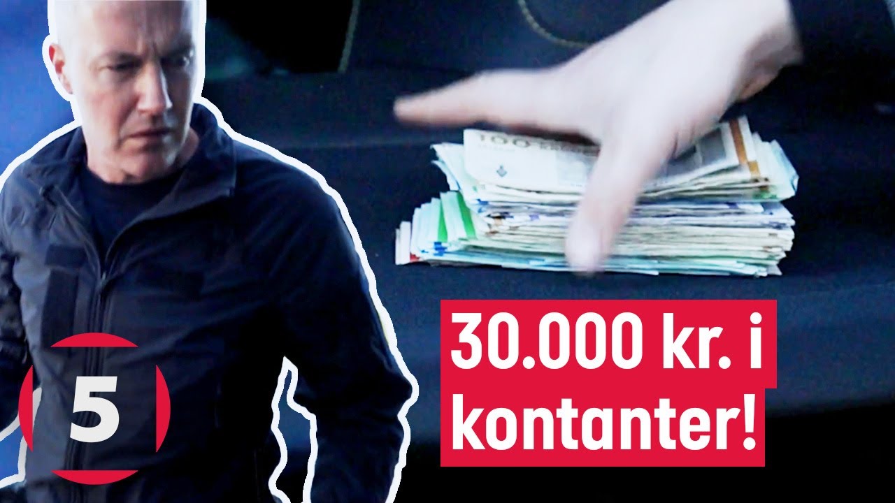 Kasper stopper et bandemedlem med 30.000 kr. i kontanter! | Politijagt | Kanal 5 Danmark