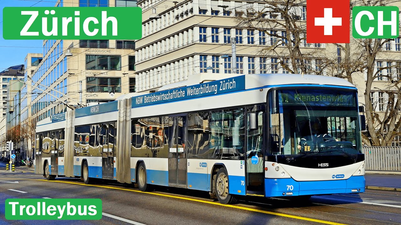 🇨🇭 ZÜRICH TROLLEYBUS 2019 | O-Bus Zürich