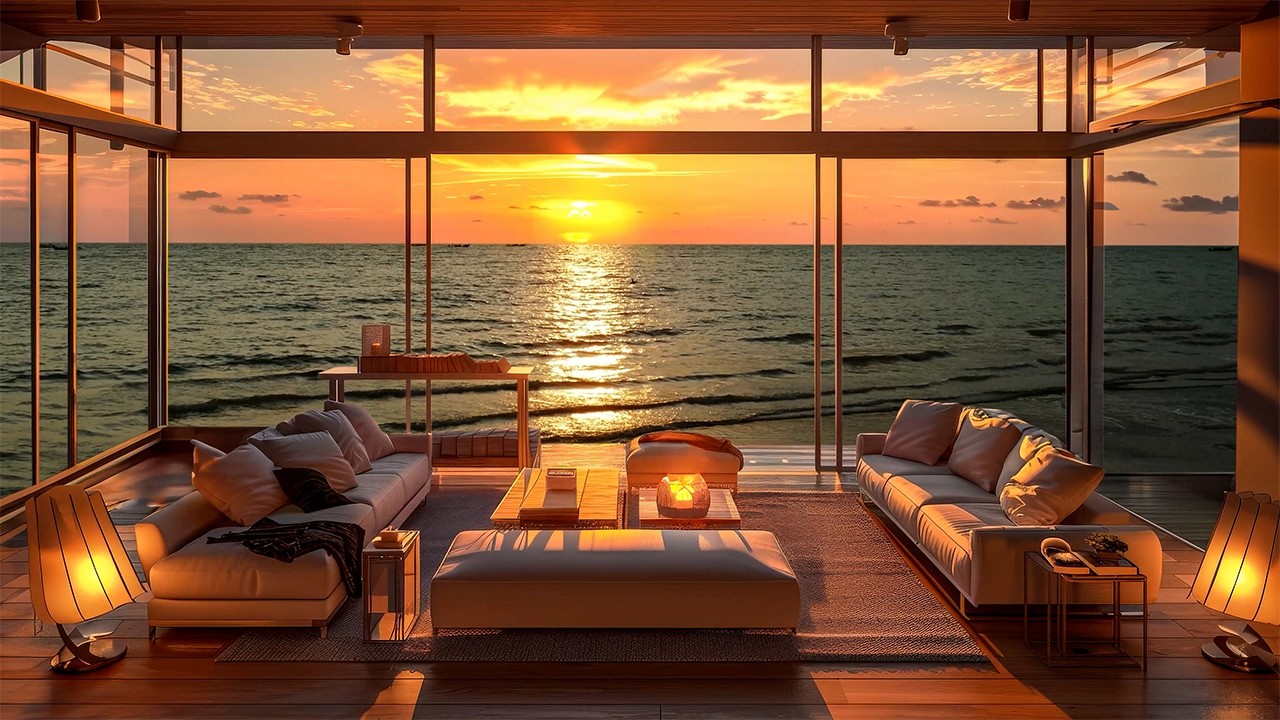 Sweet Sunset Serenade by the Sea 🌅 Summer Jazz & Ocean Breeze