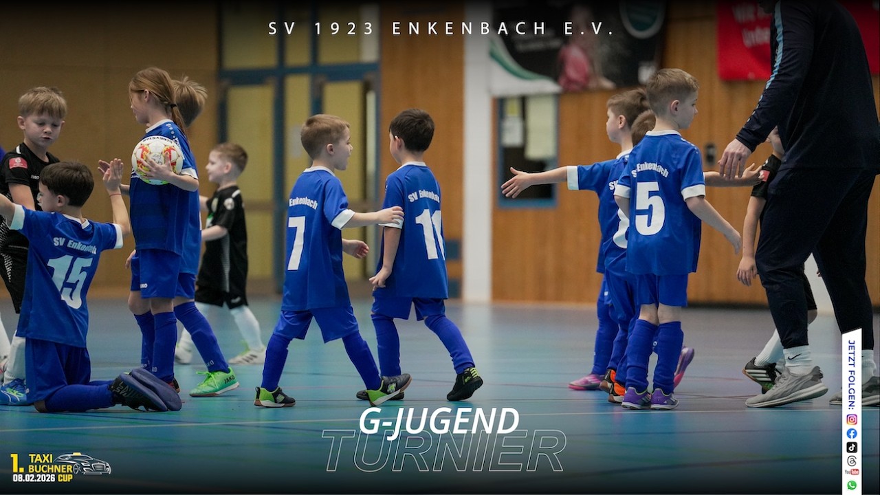 G-Jugend Hallenturnier 2026 | 1. Taxi-Buchner-Cup | SV Enkenbach | Alle Spiele vom 08.02.2026
