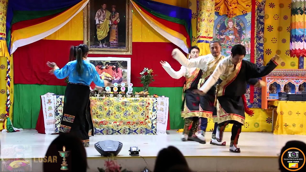 Tibetan Dance Performed - By Bhutanese friends in New York (Losar 2016 )