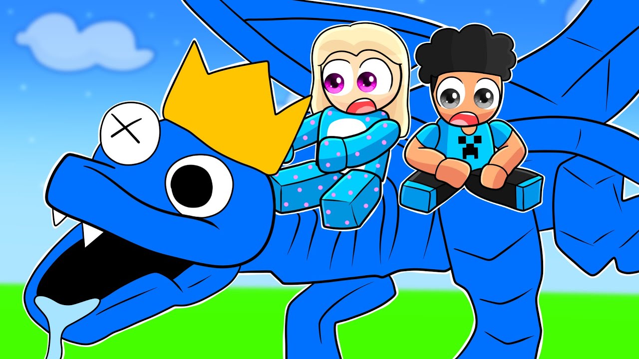 ENCONTREI UM DRAGÃO AZUL BABÃO NO ROBLOX