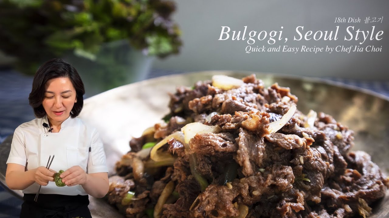 Sub-Eng,Esp l How to make Seoul style Bulgogi l Quick & Easy Recipe by Chef Jia Choi