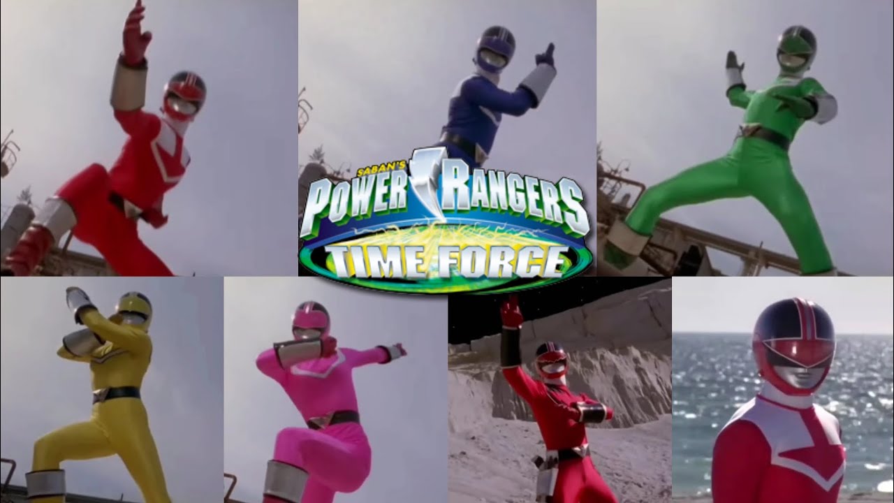 power rangers time force all single rangers morphs 
