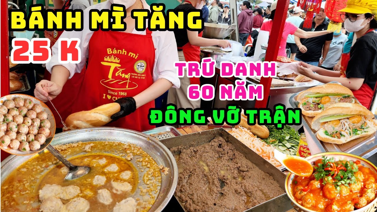 NGƯỜI SÀI GÒN ÙN ÙN KÉO NHAU ĐI ĂN BÁNH MÌ TĂNG GIẢM GIÁ CÒN 25K, XÍU MẠI PA TÊ NGON NHẤT CHỢ LỚN