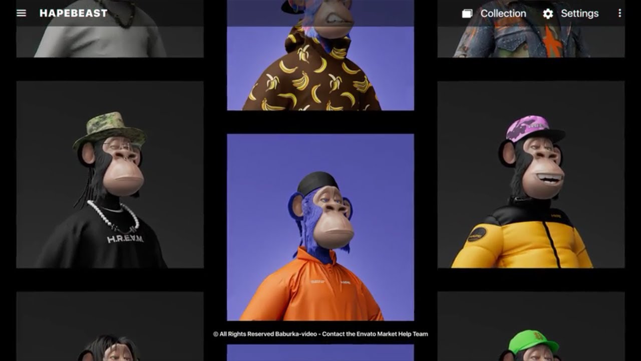 NFT Collection Promo Intro - After Effects Template